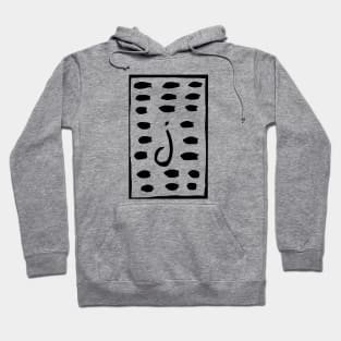 The painting of the letter j lowercase Hoodie